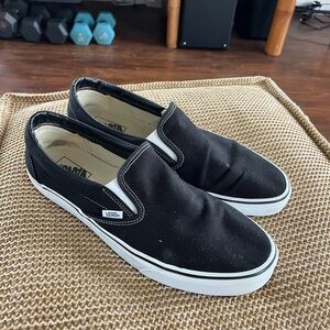 Vans Men's Black Slip-On Shoes sz 13